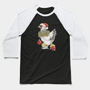 Christmas Chicken Baseball T-Shirt